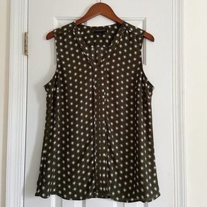 Banana Republic Green Popover Blouse